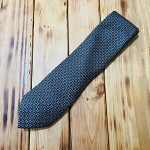 Cravatteria Venexiana Geometric Print 100% Silk Made in Italy Tie